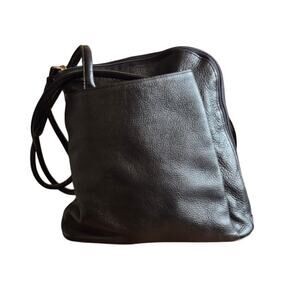 Clarks Black Pebbled Leather Mini Backpack Convertible Shoulder Bag